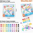 thumbnail image 7 of Shuttle Art 100 Pack Dot Markers, 10 Colors x 10 Sets Washable Bingo Daubers, Fun Art Supplies for all ages, Non Toxic Water-Based, 7 of 7