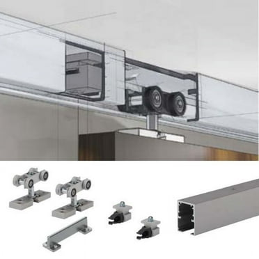 60 in. TopLine Grant Single Door Hardware and Track