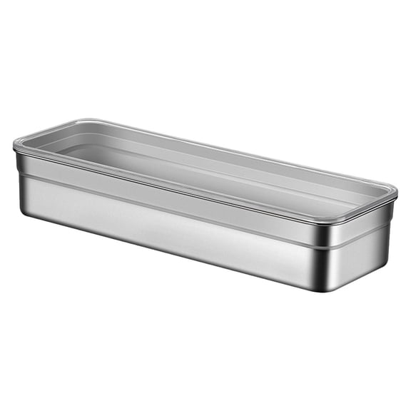 1 Set of Detachable Chopsticks Draining Box with Stainless Steel Chopsticks Storage Organizer Tableware Barrel Container