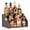 Bottle Shelf 3-Tier Brown, variant on Wooden Liquor Bottle Display Shelf, Coffee Syrup Rack Organizer, 2 - Step Countertop Wine Rack, Rustic Mini Bar Cabinet, Home Retro Bar Shelf Stand for Liquor Whiskey, Spirits (Black)