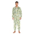 thumbnail image 3 of FORMRS Onesies Pajama for Adults Unisex Hoodie Winter Jumpsuit One Piece Sleepwear, Sizes S-2XL, Olive Leaf, 3 of 7