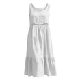 thumbnail image 6 of Women's Casual Round-Neck Sleeveless Solid Dress, 6 of 6