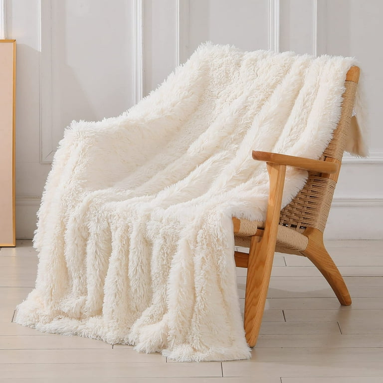 Decorative Extra Soft Fuzzy Faux Fur Throw Blanket 50