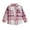Pink, variant on dmqupv Flannel Shirt Kids Children's Spring New Children's Long Sleeved Lapel Casual Boy Plaid Shirt Pink,Size for 18-24 Months