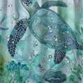 thumbnail image 5 of Orinice Sea Turtle Shower Curtain, Blue Teal Ocean Beach Decor Bathroom Curtains, Nautical Coastal Fish Beachy Summer Animal Seashell Kids Theme Waterproof Fabric Shower Curtain Set with Hook 60x72, 5 of 7