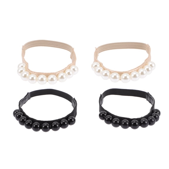 Eeristq 2 Pairs Elastic Shoe Ankle Straps Detachable Shoe Strap Band for Holding Loose High Heel