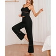 thumbnail image 5 of Richie House Pajama Set Outfit Strappy Sexy Lace Long Pants Set PJS Lounge Set RHW2926-B-XS, 5 of 7