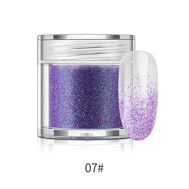 Xihbxyly 10 G de Purpurina Holográfica para Decoración de Uñas, Manualidades y Copas de Vino
