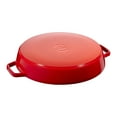thumbnail image 2 of Staub Cast Iron 13" Double Handle Fry Pan - Cherry, 2 of 3