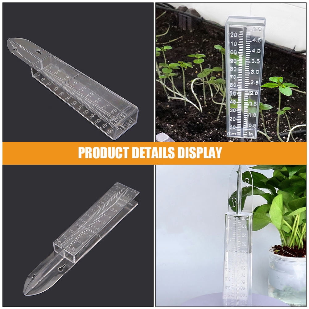 6 Pcs Plastic Rain Gauge For Garden Accurate Rainfall Measurement Tool Easy-To-Read Rain Measurement Tool Decorative Rain Gauge