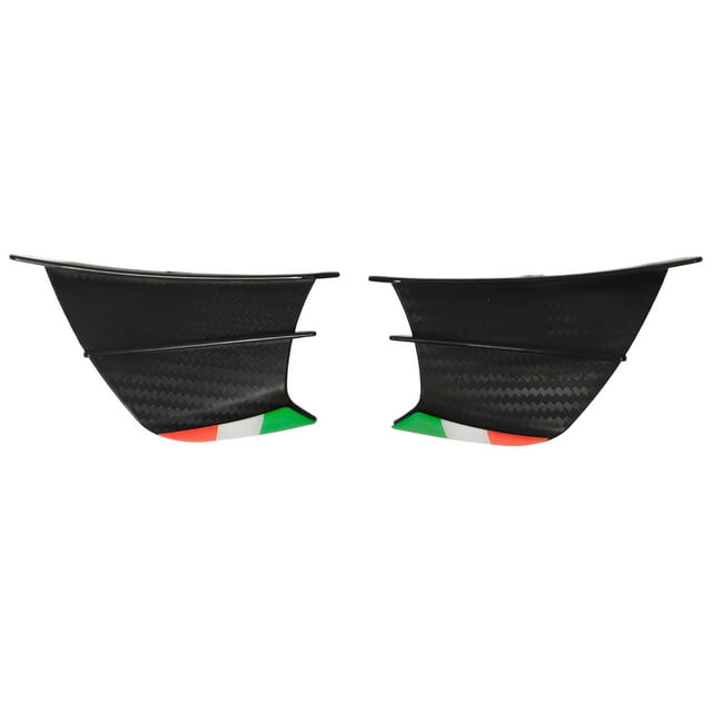 Wailet de Moto, Remplacement Direct par Abrasion Spoiler Latéral Imperméable de Moto 2PCs Réduction de la Résistance à l'Air pour le Style de Fibre de Carbone Mat de Moto