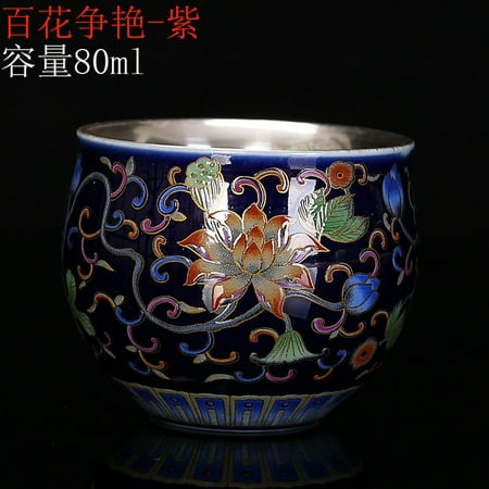 

Gilt Silver Tea Cup Palace Teacup Master Cup Ceramic Cup Tea Cup Household Kung Fu Single Cup Water Cup Wine Cup Tea Set