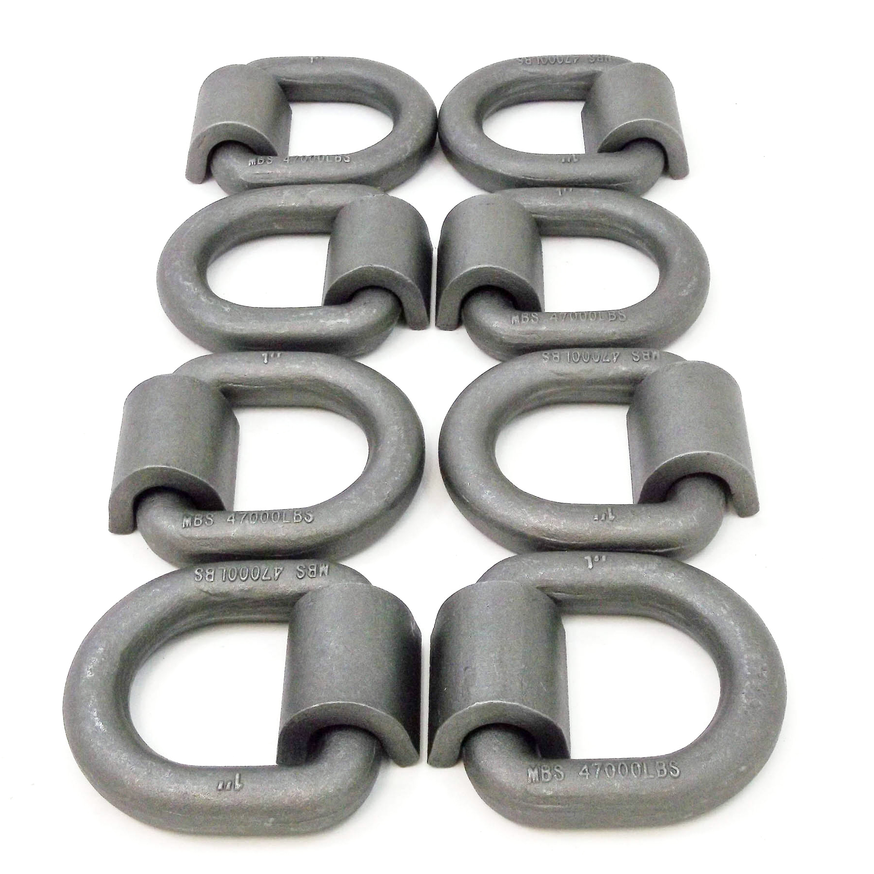 Red Hound Auto (8) 1x3 Weld on D Ring Chain Tie Down 47,000