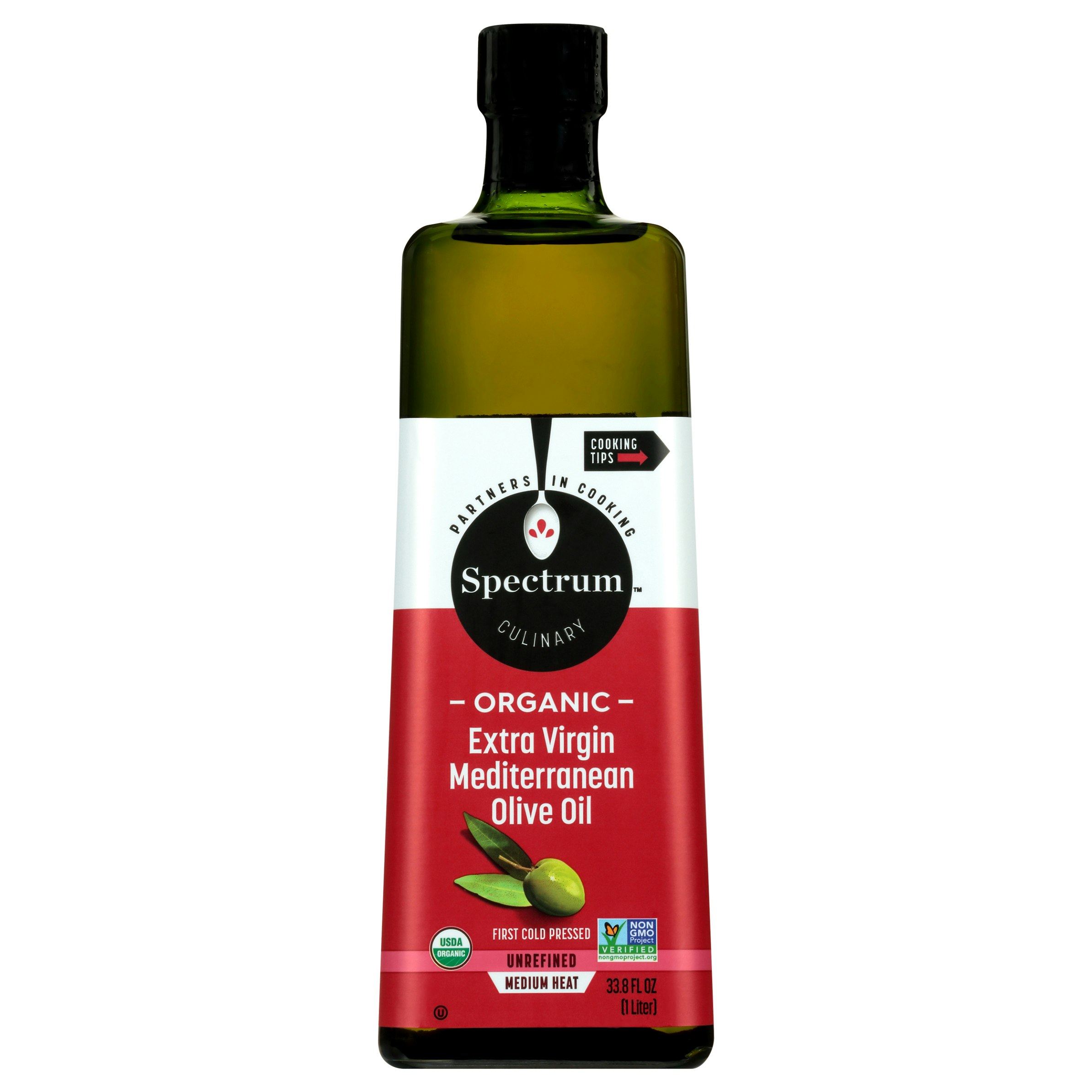 Spectrum Naturals Extra Virgin Olive Oil Mediterranean 32 fl oz (Pack of 6)