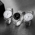 thumbnail image 2 of Reloj de cuarzo unisex de acero inoxidable, 2 of 4