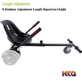 thumbnail image 3 of KKA Hoverboard Accessories, Hoverboard Seat Attachment Fits Self Balancing Scooter Go Cart Frame (Black), 3 of 5