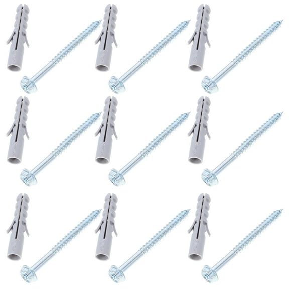 FUEENIRVA Mounting Hardware Kit TV Mount Anchors Carbon Steel 10 Sets