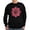 Black, variant on CafePress - Peace Flower Affection Sweatshirt (Dark) - Classic Crew Neck Sweatshirt