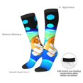 thumbnail image 4 of Masiiu Bluey Print Adult Crew socks, Comfortable Novelty Colorful Patterned, Breathable, Stylish Colorblock for Men Women, 4 of 6