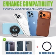 Magnetic Phone Ring Holder & Stand for MagSafe, 360° Swivel, Ultra-Lightweight 45g
