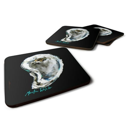 

Carolines Treasures MW1336FC Lucky Oyster Foam Coaster Set of 4 3 1/2 x 3 1/2 multicolor