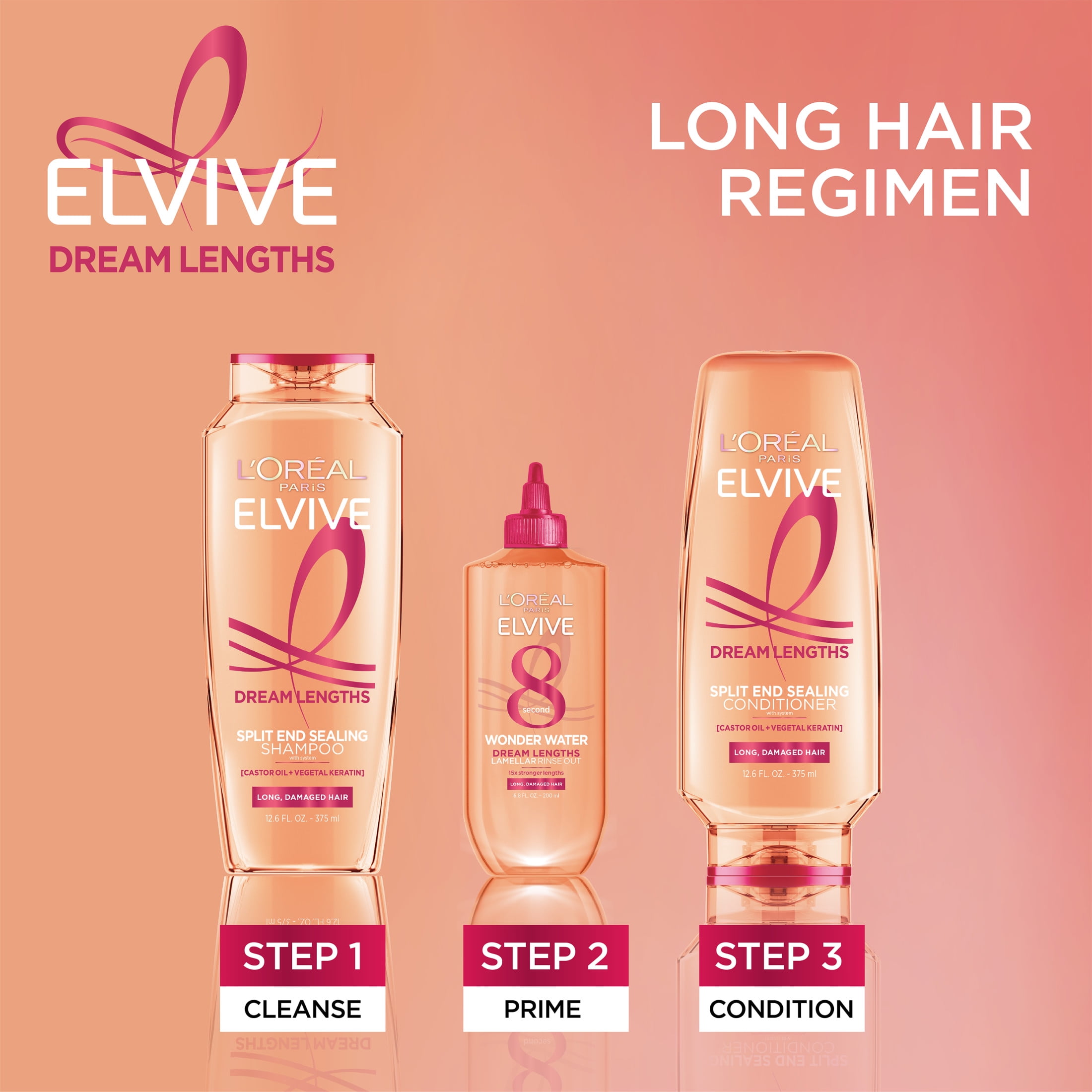 L'Oreal Paris Elvive Dream Lengths Detangling Wonder Water, 6.8 fl oz