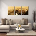 thumbnail image 5 of 3 Pieces Canvas Prints Wall Art The Great Wall Modern Wall Decor Beijing Cityscape Modern Home Decor Historical Landmark Posters and Prints Stretch and Framed Ready to Hang - 12" x 16" x 3, 5 of 6