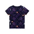 thumbnail image 5 of Grblisyd Girls Boys Short Sleeve T Shirt Kids Cute Pumpkin Print Tops Casaul Summer Crewneck Tees Size 10-12 Years, 5 of 5