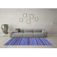 thumbnail image 3 of Ahgly Company Indoor Rectangle Abstract Blue Modern Area Rugs, 7' x 10', 3 of 4