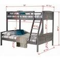 thumbnail image 3 of Donco Kids Louver Twin over Full Bunkbed, Twin over Full, Antique Grey, 3 of 3