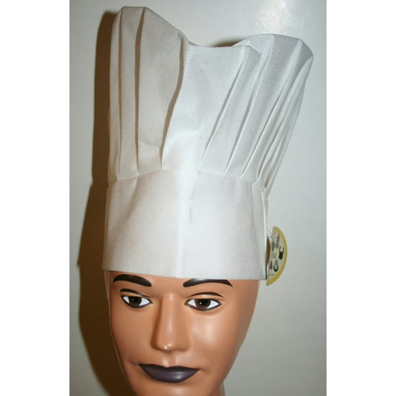 White Oversized Fabric Chef Hat