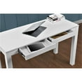 Ameriwood Home Large Parsons Computer Desk with 2 Drawers, White