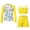 Yellow Tropica, variant on Lanbubble Girls Swimsuit 3-Piece Zip Long Sleeve Rash Guard Bathing Suits Bikini Boyshort Set Summer Swimwear 9-10 Years