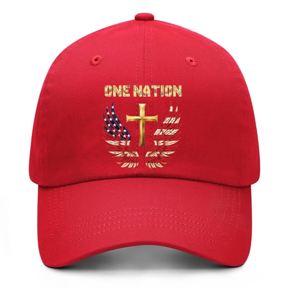 USA 250th Anniversary Red Hat Featuring Patriotic Printed Design with Adjustable Closure for Daily Wear and Holiday Gatherings