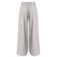 thumbnail image 4 of AILIYIL Women'S Solid Color Elastic Waist Loose Version Of Straight Leg Pants With Closed Legs Casual Sweatpants (Khaki,S), 4 of 7