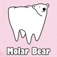 thumbnail image 2 of CafePress - Molar Bear Polar Tooth Bear Body Suit - Long Sleeve Cotton Baby Bodysuit, 2 of 4