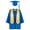 b-Blue, variant on Girls Boys Preschool Graduation Gowns For Kids With Cap Blue Cap And Gown Graduation Ceremony Outfit 2-3 Years Formal Outfits