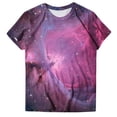 thumbnail image 4 of larppty 3D Pattern Print T-Shirt Colorful Space Graphic Tees for Women (Pink, XL), 4 of 6