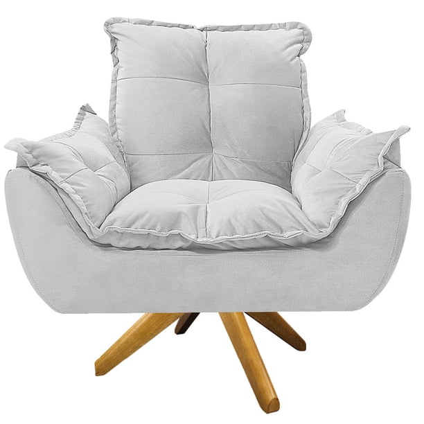 Sillón Odette base giratoria - Blanco WEIK Odette