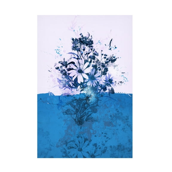 Canvas Wall Art - Teis Albers 'Florage 1' Wall Art for Living Room, Bedroom, or Office Décor by Trademark Fine Art - 12 x 19 Inches