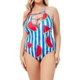 thumbnail image 2 of Tejiojio Plus Size Swimming Suits for Women Clearances Ladies' Fruit Print Swimwear Fashion Sexy Bikini Set One-piece Suit, 2 of 9