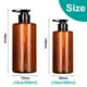 thumbnail image 2 of Botellas dosificadoras de champú reutilizables, paquete de 2, dispensador de champú y acondicionador con bomba, para ducha y baño, 300 ml y 500 ml, 2 of 7