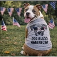 thumbnail image 2 of Dog Shirt Dog Bless America Shirt Funny 4th of July Patriotic Clothes for Puppy, 2 of 5
