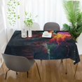 thumbnail image 3 of Yayeee Tablecloths 54" x 54" Rectangle Wrinkle Resistant Party Table Cover, Black Astronaut, 3 of 8