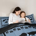 thumbnail image 5 of Feelyou Hippie Bear Teens Bedding Comforter Set, Rustic Countryside Cabin Twin Comforter Sets, Western Tribal Aztec Reversible Bedding Set, Lightweight Room Decor, 2pcs, 5 of 8