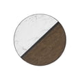 thumbnail image 3 of Powell Calvert Round Mid-Century Coffee Table with Hairpin Legs, Walnut, 3 of 18