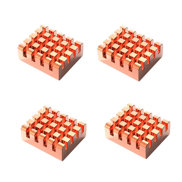 Cooling Pad for Raspberry Pi Graphics Memory Card Computer PC Heat Sink Thermal GPU Mainboard Heat Dissipation Copper Cooler 4pcs