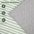 thumbnail image 1 of Modern Abstract Runner Rug 2x6 Washable Hallway Runner Rug, Non Slip Non-Shedding Soft Floor Carpet, Low-Pile Minimalist Bordered Runner for Bedside Laundry Bathroom, Green, 1 of 8