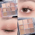 thumbnail image 3 of 9-Color Matte Eyeshadow Palette: Golden Grid Design with Base, Blend & Highlight Shades for Seamless Day-to-Night Looks - Ultra-Fine, Pigmented Powder, No Fallout, Layerable Formula - Compact 1.3cm, 3 of 7
