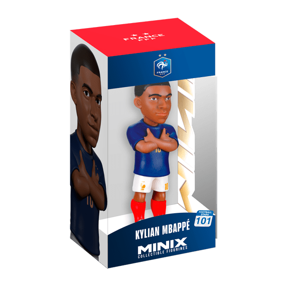 12 cm (4 pouces) Minix Collectible Figurine France - Kylian Mbappé